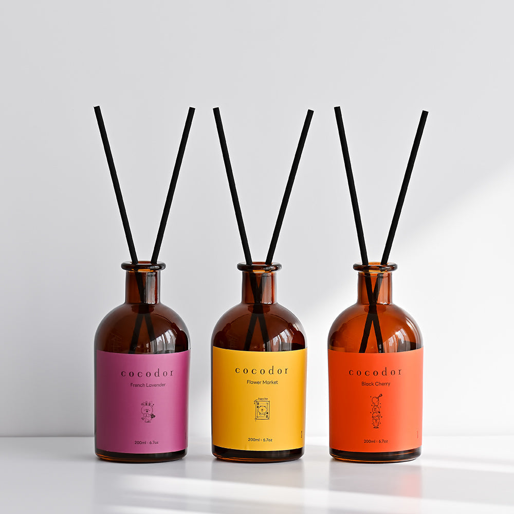 LINE FRIENDS Brown Bottle Reed Diffuser / 200ml / CONY [French Lavender]