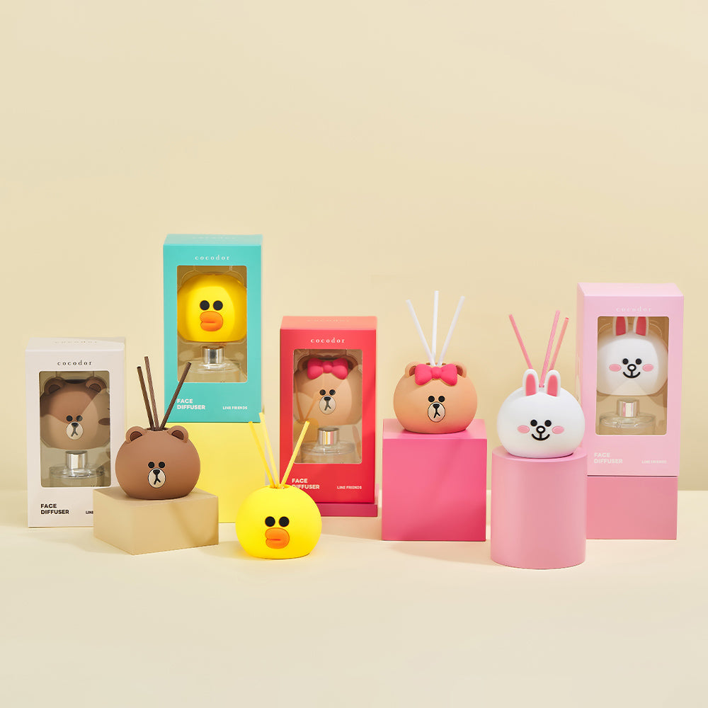 LINE FRIENDS Face Reed Diffuser / 50ml / 4 pack [Build Your Own]