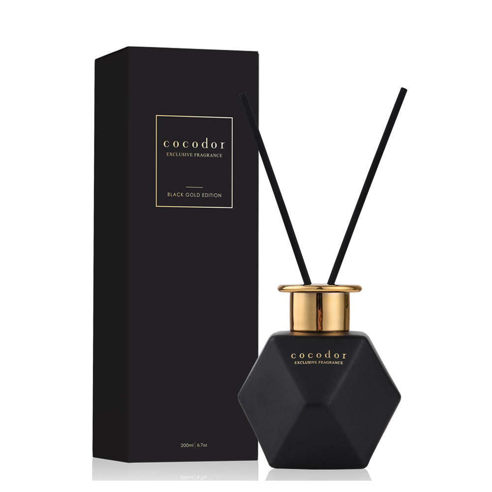 Black Golden Reed Diffuser / 200ml [Pure Cotton]