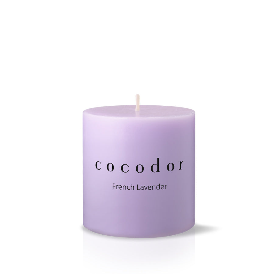 Aroma Pillar Candle / Small [French Lavender]